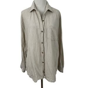 Old Navy Beige Button Down Shirt